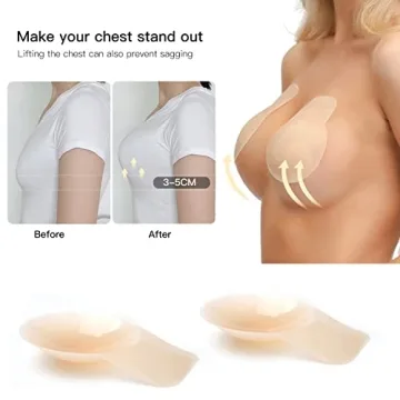Promking Silicone Breast Lift Pasties Reusable Nipple Covers