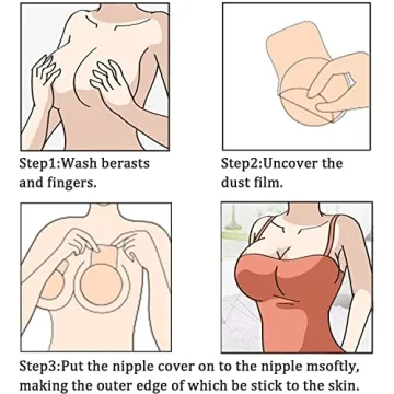Promking Silicone Breast Lift Pasties Reusable Nipple Covers
