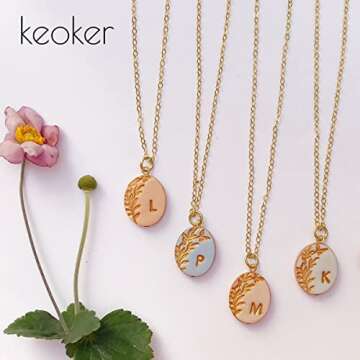 Keoker Letter Stamps for Clay - Pottery Stamps for Clay with Double Small Alphabet, Also Used as Cookie Stamps Letters & Clay Letter Stamps