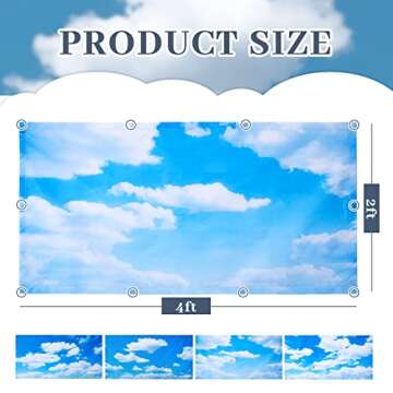 Hortsun 4 Pcs 4 x 2 Feet Fluorescent Light Covers for Ceiling Lights Classroom Office Magnetic Light...