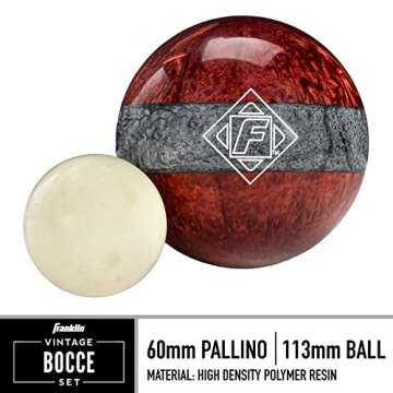 Franklin Sports Vintage Bocce Set - Premium Quality Gaming Experience