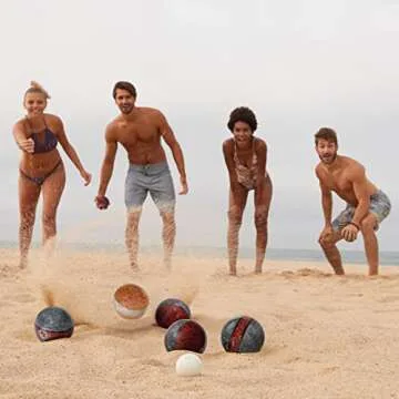 Franklin Sports Vintage Bocce Set - Quality Wooden Set