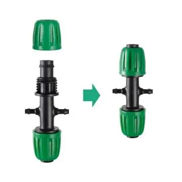 FULAIERGD 1/2 inch Tubing (1/2" ID x0.6-0.63" OD) 16mm to 1/4 inch Irrigation Tube Anti-Drop Barbed Hose Fittings (Fits 13mm ID / 4mm ID) (1/2 to 1/4 inch Four-Way)