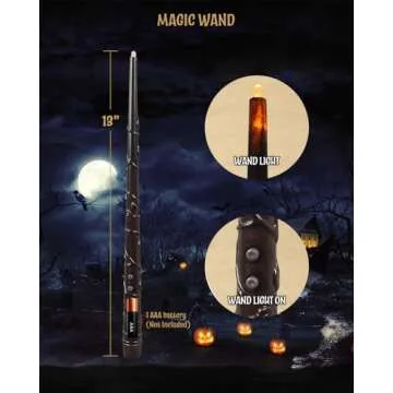 Bomivix 20pcs Christmas Decorations Flameless LED Floating Candles with Magic Wand Remote - Floating Hanging Home Decorations for a Spooky Atmosphere-Perfect for Festive Home Display