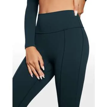 INGIA High Waist Mini Flared Leggings for Women 31" Bootcut Tummy Control Casual Lounge Yoga Pants Cove X-Small