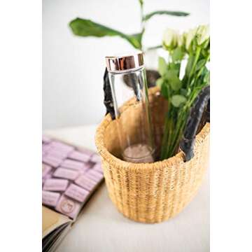 Crystal Elixir Glass Water Bottle for Healing and Wellness