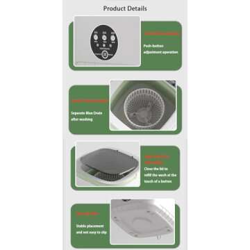 Compact 15L Portable Washer for Small Laundry Needs