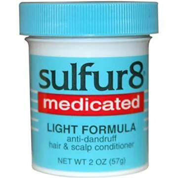 Sulfur8 Medicated Light Formula Anti-Dandruff Hair & Scalp Conditioner, 2 oz (Pack of 2)