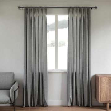 GEEBOBO Black Curtain Rods for Windows 72 to 144 Inch, 1 Inch Adjustable Heavy Duty Easy Install Curtain Rods Set for Outdoor, Patio, Farmhouse, Bedroom, Living Room (Black, 30"-150")