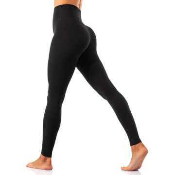 Lavento Women's All Day Soft Yoga Leggings - No Front Seam Activewear