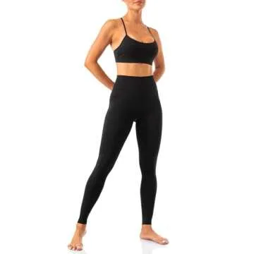 Lavento Women's All Day Soft Yoga Leggings - No Front Seam Activewear
