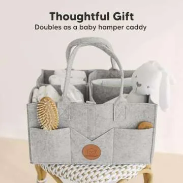 Premium KeaBabies Diaper Caddy Organizer for Baby Essentials
