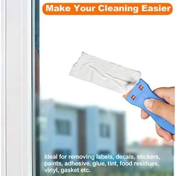 KUSUFEFI Plastic Blade Scraper Tool Set with 60 Blades