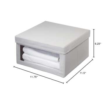 iDesign, Storage Box-Medium, 11.5" x 11.75" x 6.25"