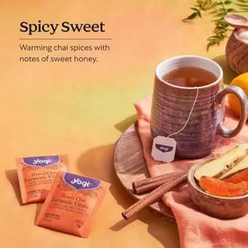 Yogi Honey Chai Turmeric Tea - Support Health & Wellness