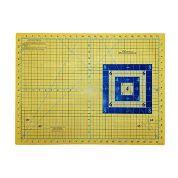 Martelli 18" x 24" Small Self-Healing Color-Contrasting Cutting Mat for Sewing, Quilting & Crafting