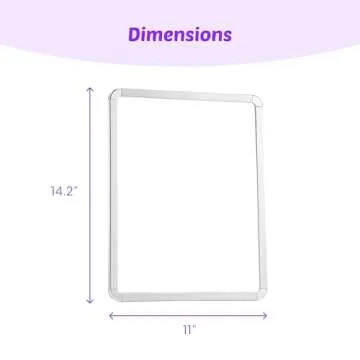 Magnetic Small White Board Dry Erase 11’’x14’’ - Mini Dry Erase Board Magnetic with 6 Markers, Personal Whiteboard Magnetic for Refrigerator Wall, White Boards, Small Magnetic Whiteboard for Fridge