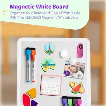 Magnetic Small White Board Dry Erase 11’’x14’’ - Mini Dry Erase Board Magnetic with 6 Markers, Personal Whiteboard Magnetic for Refrigerator Wall, White Boards, Small Magnetic Whiteboard for Fridge