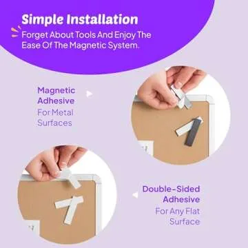 Magnetic Small White Board Dry Erase 11’’x14’’ - Mini Dry Erase Board Magnetic with 6 Markers, Personal Whiteboard Magnetic for Refrigerator Wall, White Boards, Small Magnetic Whiteboard for Fridge