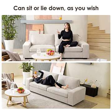 Comfortable COOSLEEP Modern Sofa for Stylish Living Rooms