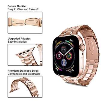 Chuangshiji Compatible Apple Watch Band Stylish & Adjustable