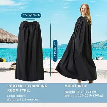 SMEKLYN Portable Changing Room Changing Tent for Dancer Instant Dressing Cover Ups Privacy Shelters for Beach Car Boating Taking Photo, 4.59ft Length