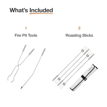 Solo Stove Roasting Sticks and Fire Pit Poker Set for Outdoor Fun