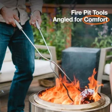 Solo Stove Roasting Sticks and Fire Pit Poker Set for Outdoor Fun