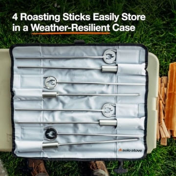 Solo Stove Roasting Sticks and Fire Pit Poker Set for Outdoor Fun
