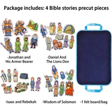 CHEFAN Felt Board Bible Stories Set for Kids Educational Play