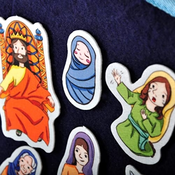 CHEFAN Felt Board Bible Stories Set for Kids Educational Play