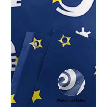 Happy Camper Moon and Star Garden Flag - Vibrant Outdoor Decoration