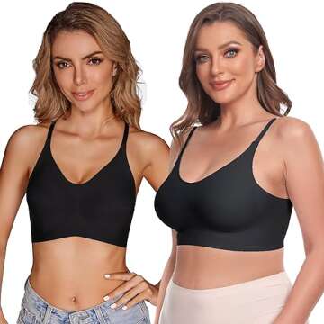 PRETTYWELL Comfortable Bralettes, Versatile Everyday Bras