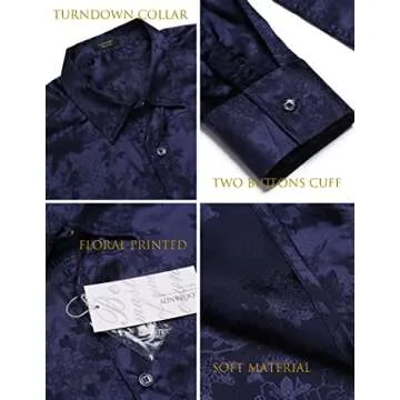 Stylish COOFANDY Slim Fit Dress Shirt for Men