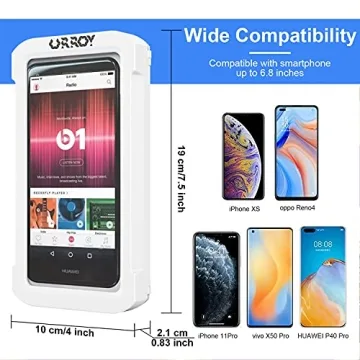 URROY Waterproof 360° Shower Phone Case for Smartphones