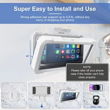 URROY Waterproof 360° Shower Phone Case for Smartphones