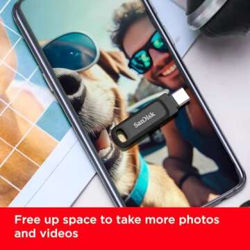 SanDisk 256GB Ultra Dual Drive Go USB Type-C Flash Drive