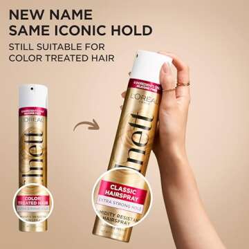 L'Oreal Paris Elnett Satin Extra Strong Hold Color Treated Classic Hairspray, 11 oz