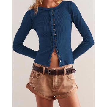 People Free Dupe Button Down Shirt for Women