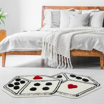 Beyond Deco Decorative Dice Tufted Rug for Cozy Spaces