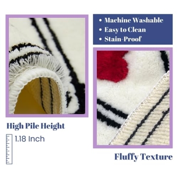 Beyond Deco Decorative Dice Tufted Rug for Cozy Spaces