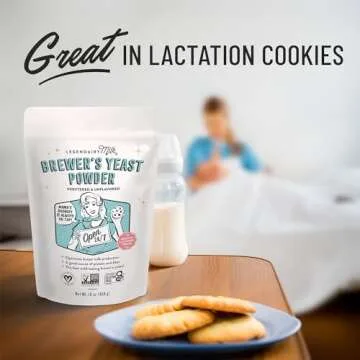 Legendairy Milk Brewer's Yeast Powder for Lactation Cookies (16oz) - Increase Breast Milk Supply - Debittered, Unflavored, Non-GMO & Gluten Free Lactation Supplement for Breastfeeding Support