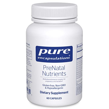 Pure Encapsulations PreNatal Nutrients - for Pregnancy & Lactation - Aids Energy & DNA Development* ...