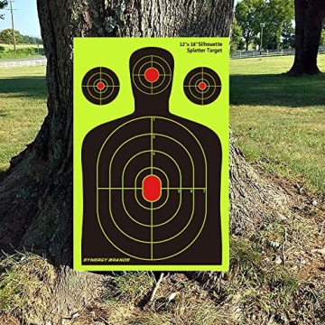 Highly Visible 12 x 18 Splatter Target Pack of 25 for Shooting