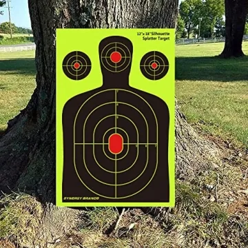 Highly Visible 12 x 18 Splatter Target Pack of 25 for Shooting