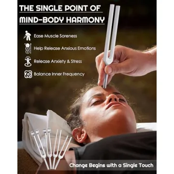 Tuning Forks for Healing Set - Complete Sound Therapy Kit for Yoga & Meditation