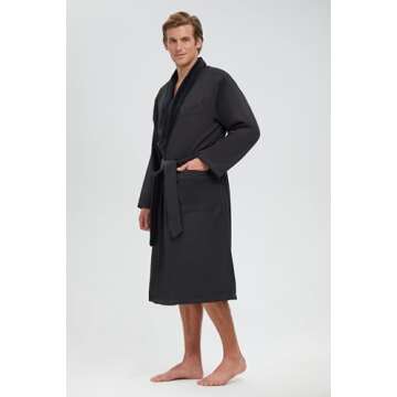 MONARCH Plush Lined Microfiber Bath Robe for Women or Men - Super Soft, Durable Luxury Spa, Resort &...