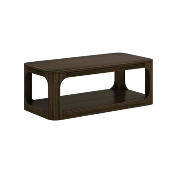 Stylish Plank+Beam 48" Wood Coffee Table with Storage