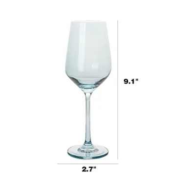 Colored Wine Glass Set of 6 Unique Italian Style