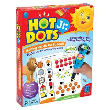 Educational Insights Hot Dots Jr. Getting Ready For School Set, Includes Hot Dots Pen, PreK & K Read...